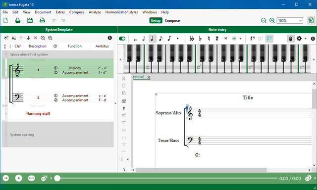 Capella Software Tonica Fugata